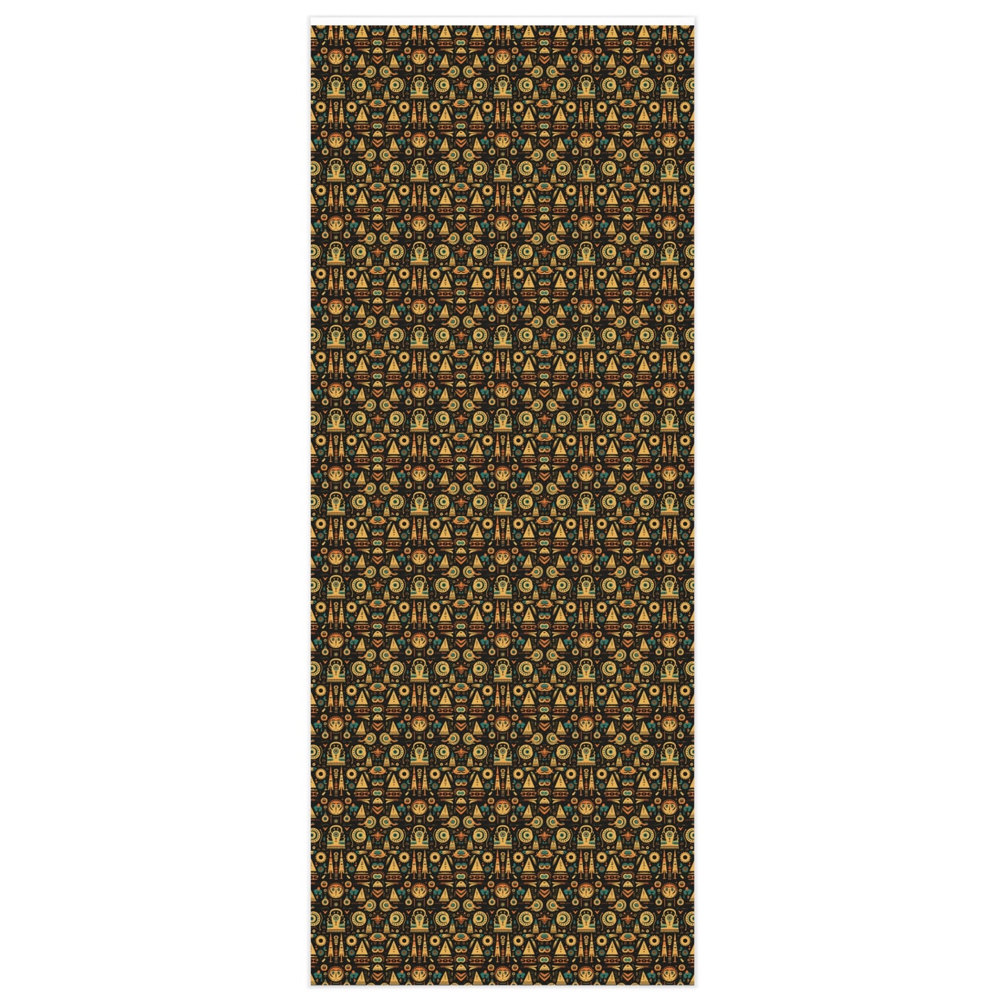 Egyptian Motif with Fall Colors Exclusive Gift Wrapping Paper