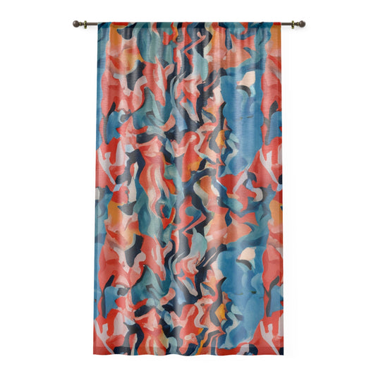 Carribbean Fall Window Curtain