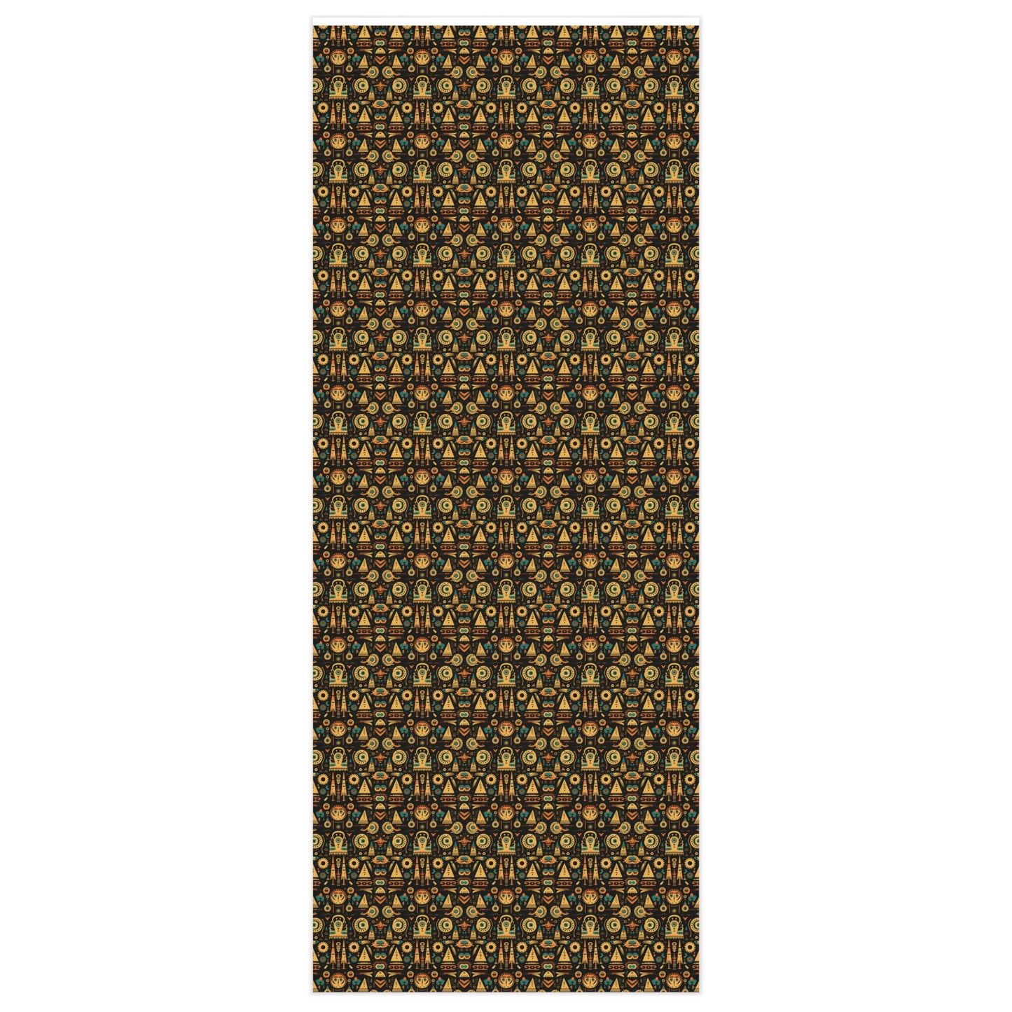 Egyptian Motif with Fall Colors Exclusive Gift Wrapping Paper