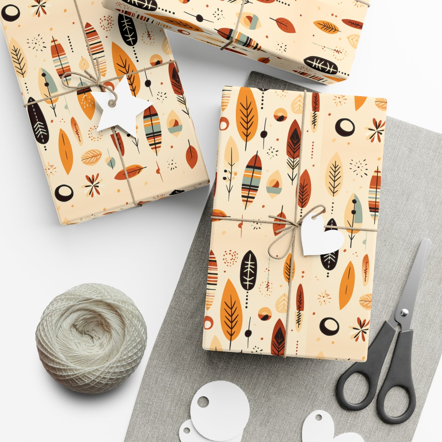 Fall Native Color Exclusive Gift Wrap Papers