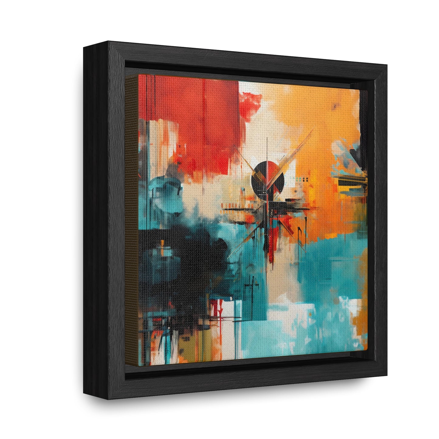 Native Roots Abstract Painting Gallery Canvas Wraps, Square Frame