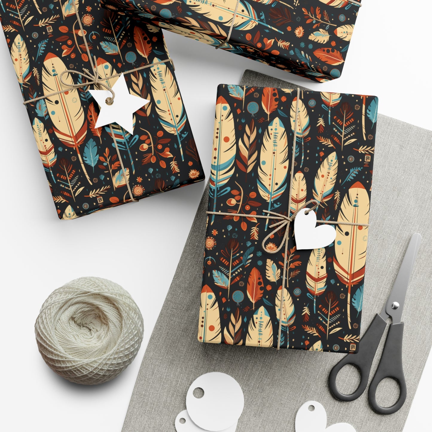 Fall Native Colors 2 Exclusive Gift Wrap Paper