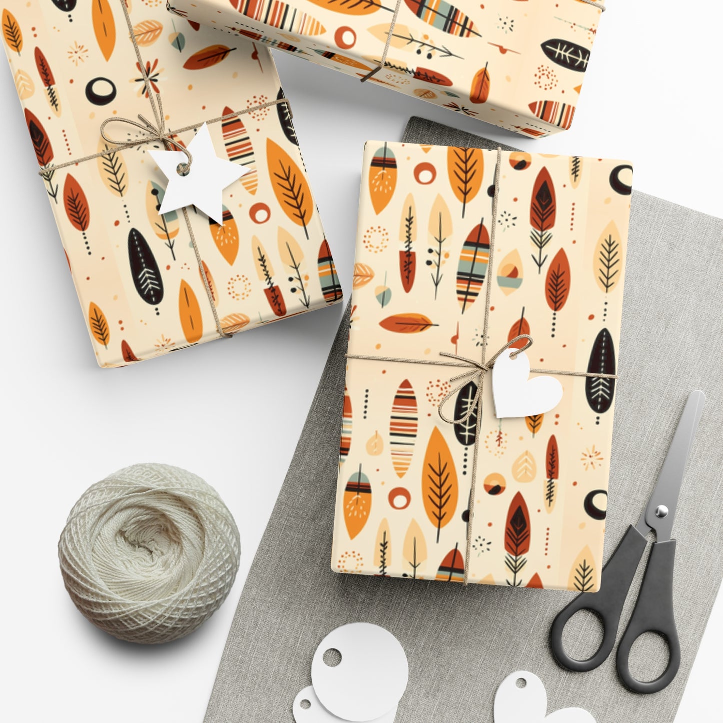 Fall Native Color Exclusive Gift Wrap Papers