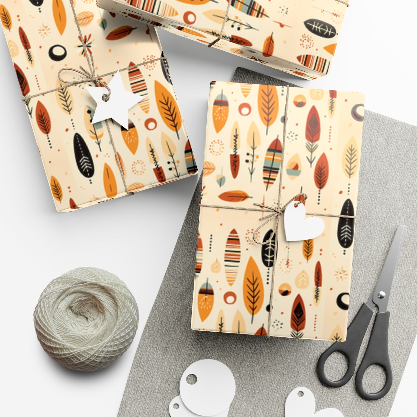 Fall Native Color Exclusive Gift Wrap Papers