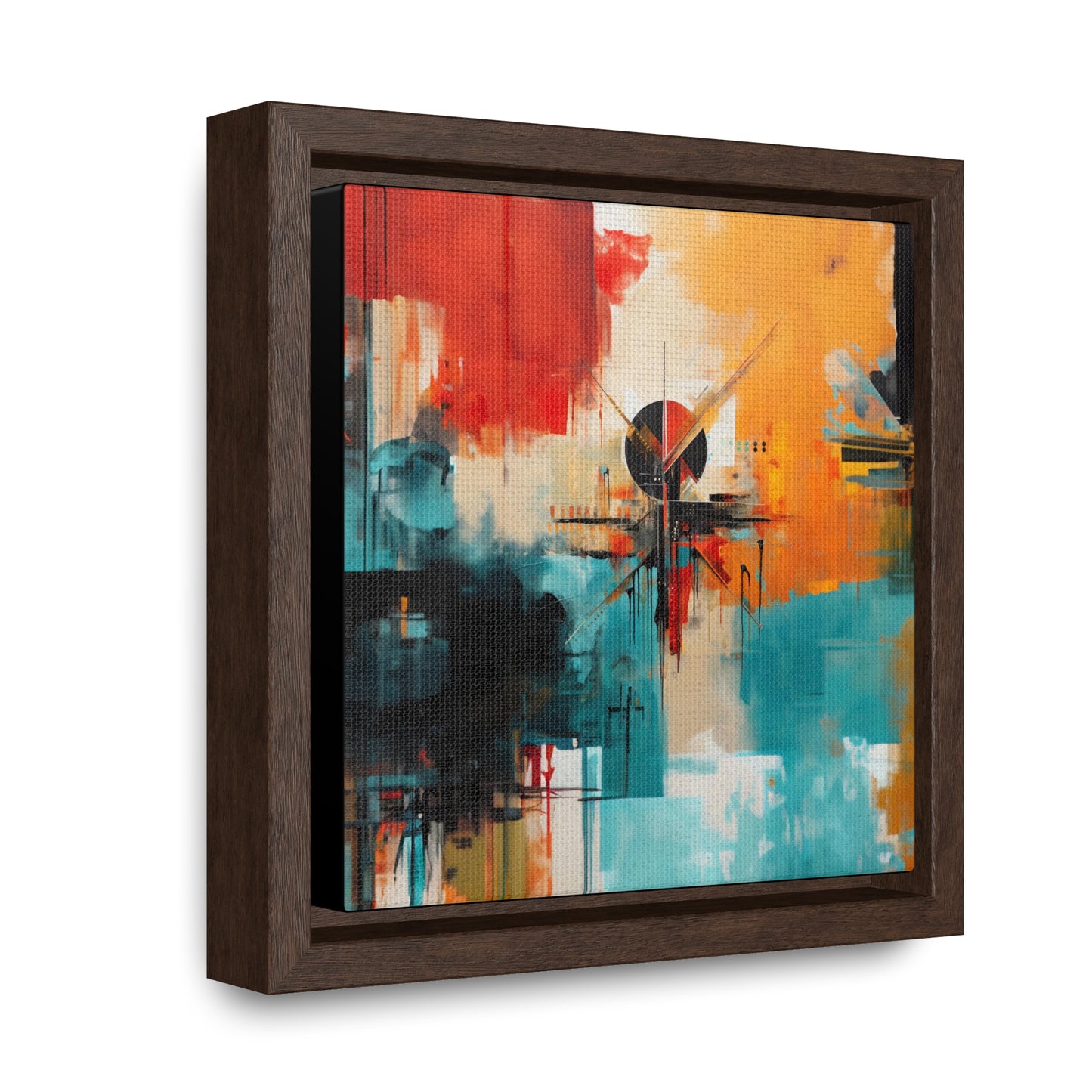 Native Roots Abstract Painting Gallery Canvas Wraps, Square Frame