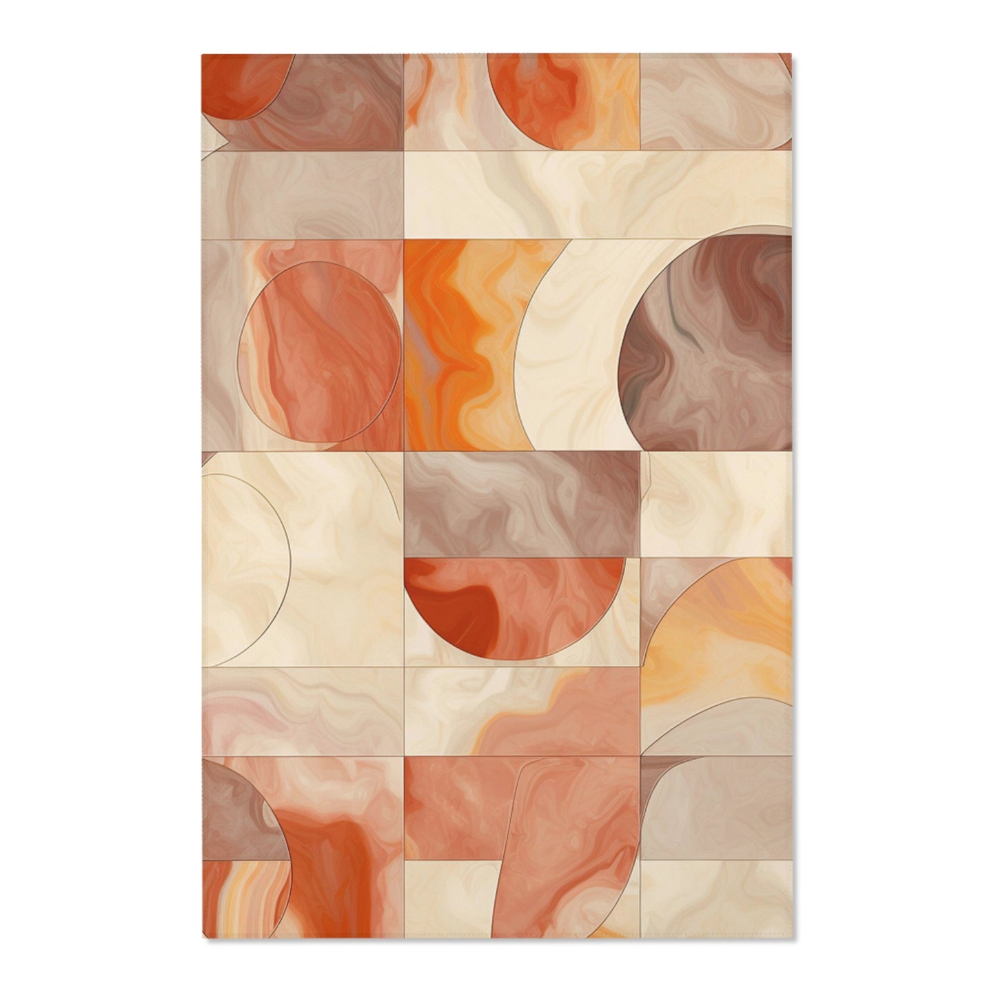 Local Marble Accent Area Rug Varying Sizes