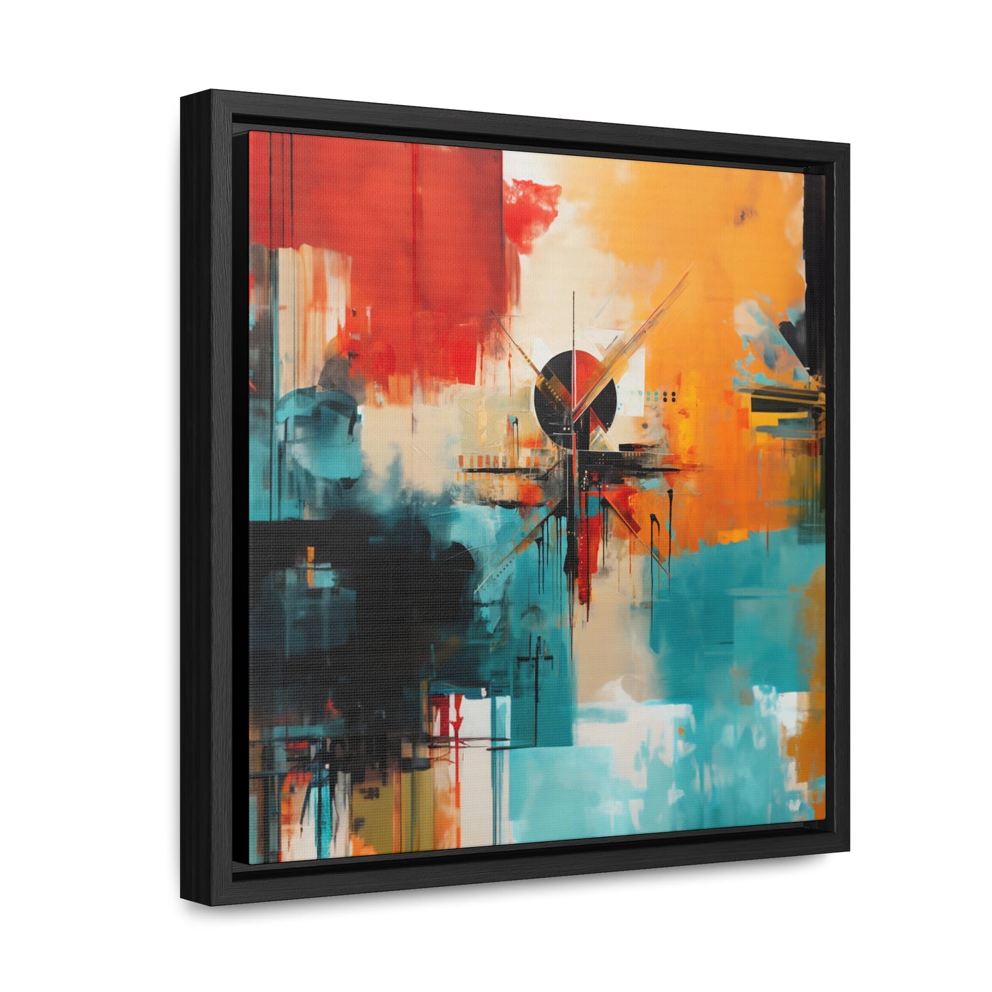 Native Roots Abstract Painting Gallery Canvas Wraps, Square Frame