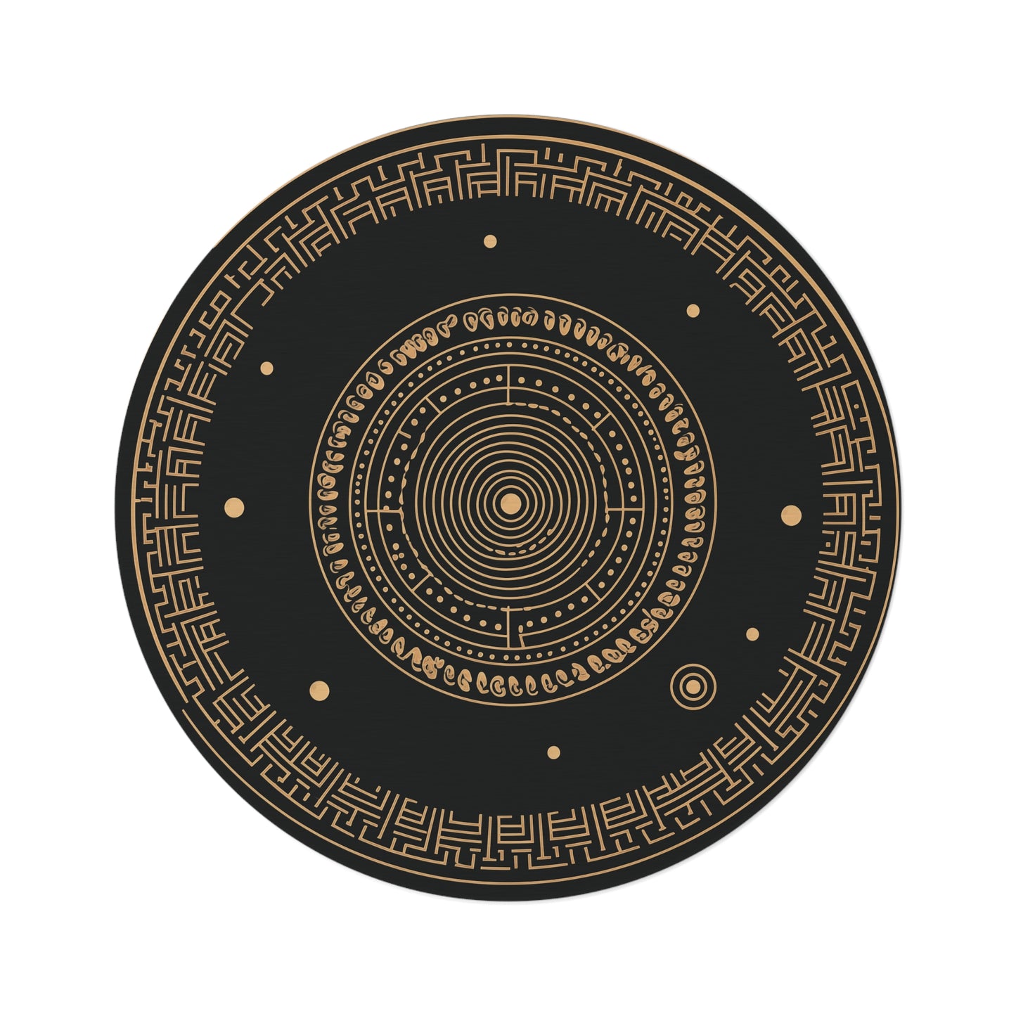 Futuristic Roman Empire Round Accent Rug