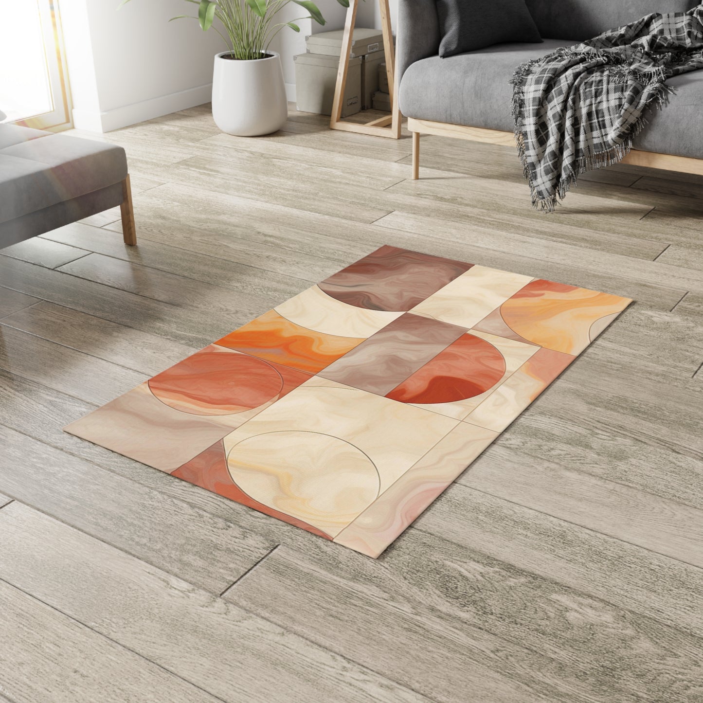 Local Marble Accent Rug Varying Sizes