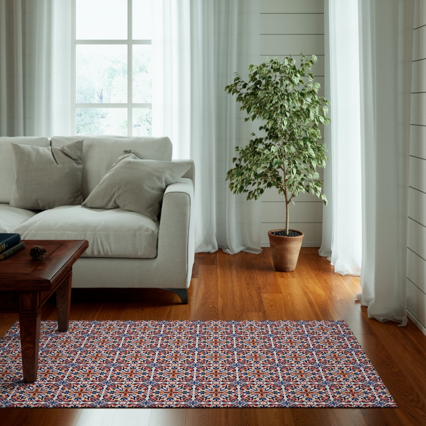 ConquisTile Durable Accent Rug Variety Sizes