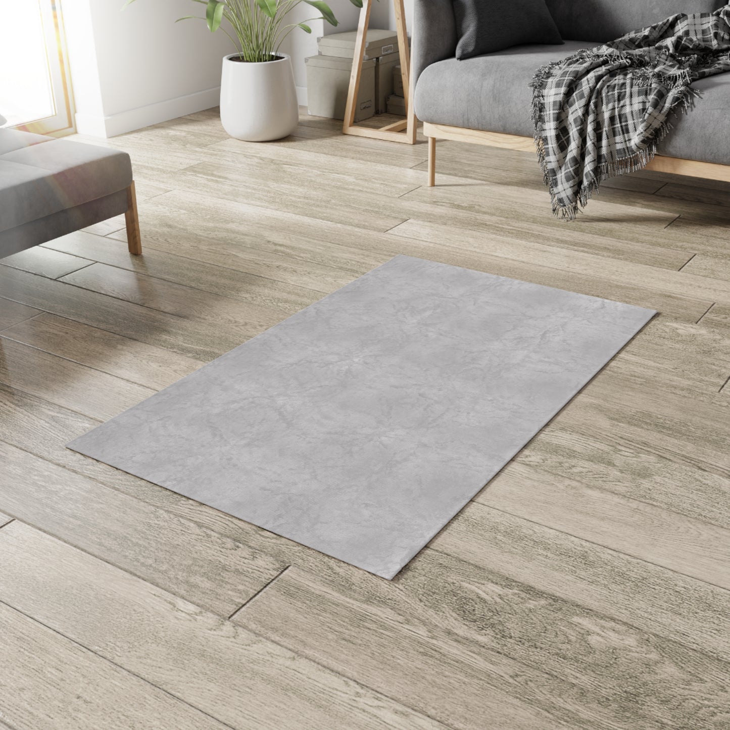 Gray Strokes Room Accent Rug Varying Sizes