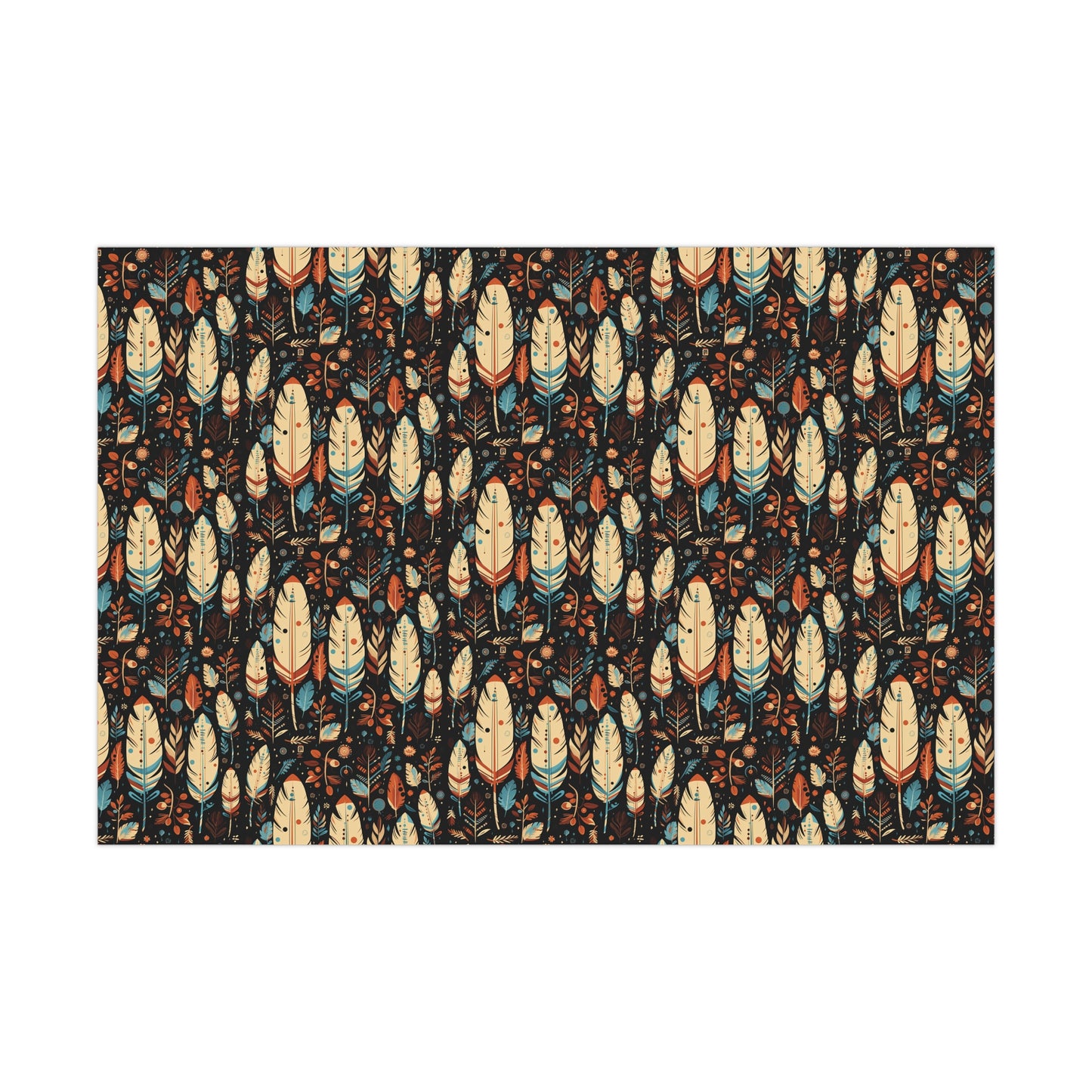 Fall Native Colors 2 Exclusive Gift Wrap Paper